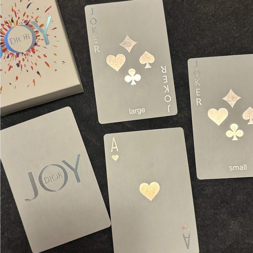 Dior Joy Irridesent Playing Cards